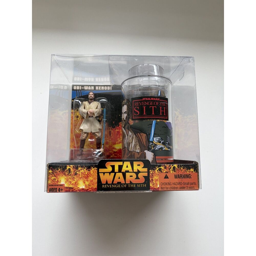 Star Wars Revenge of the Sith Obi-Wan Kenobi Figure and Cup set